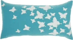 Mina Victory Outdoor Pillows L0204 Turquoise -Mina Comfort Outlet Store GUEST 8b537040 379f 487c 84e4 12f33b1d8d01