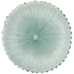 Sofia Pin Tuck Velvet Round Floor Cushion - Mina Victory -Mina Comfort Outlet Store GUEST 8b64698b 0353 4b3d 93b1 99989ee5fd64
