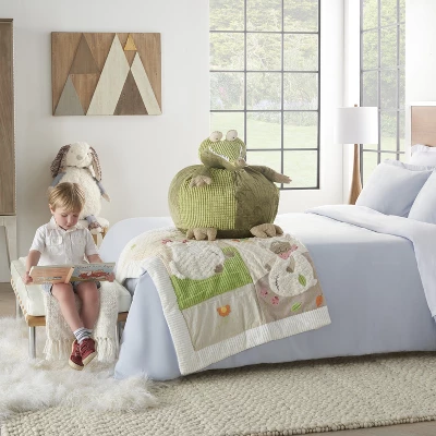 Mina Victory Crocodile Pouf Green 18" X 18" Stuffed Animal 1 Mina Victory Crocodile Pouf Green 18" X 18" Stuffed Animal