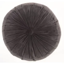 16" Ruched Velvet Round Throw Pillow - Mina Victory -Mina Comfort Outlet Store GUEST 913e5e7b 56be 4cd5 8cb2 1fb9fe919b9b