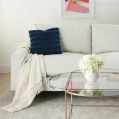 Life Styles Woven Striped Throw Pillow - Mina Victory -Mina Comfort Outlet Store GUEST 91edfd32 1f0b 48c9 8f93 2beec8bba45e