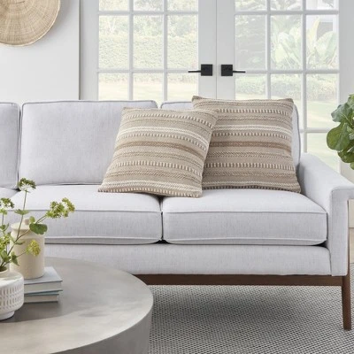 Mina Victory Life Styles Stonewash Braided Pillow Cover Set Of 2 2 Mina Victory Life Styles Stonewash Braided Pillow Cover Set Of 2 - Image 2