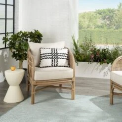 14"x20" Oversize Criss Cross Braids Lumbar Throw Pillow - Mina Victory -Mina Comfort Outlet Store GUEST 958631ad f7e5 48bc 9dbd 6b3ba1214fa4