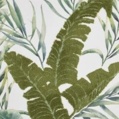 18"x18" Life Styles Towel Embroidered Palm Leave Square Throw Pillow Green - Mina Victory -Mina Comfort Outlet Store GUEST 9899a345 4802 4319 83fe f181c2bd9660