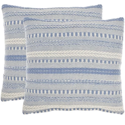 Mina Victory Life Styles Stonewash Braided Pillow Cover Set Of 2 6 Mina Victory Life Styles Stonewash Braided Pillow Cover Set Of 2 - Image 6