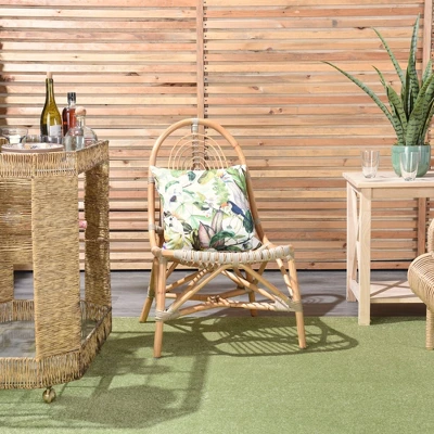 18"x18" Reversible Indoor/Outdoor Jungle And Cubes Pattern Square Throw Pillow - Mina Victory 5 18"x18" Reversible Indoor/Outdoor Jungle And Cubes Pattern Square Throw Pillow - Mina Victory - Image 5