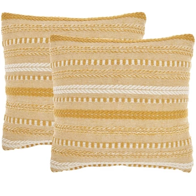 Mina Victory Life Styles Stonewash Braided Pillow Cover Set Of 2 9 Mina Victory Life Styles Stonewash Braided Pillow Cover Set Of 2 - Image 9