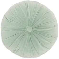 16" Ruched Velvet Round Throw Pillow - Mina Victory -Mina Comfort Outlet Store GUEST 9f300606 c6b9 48eb 82bf 9bf099a35961