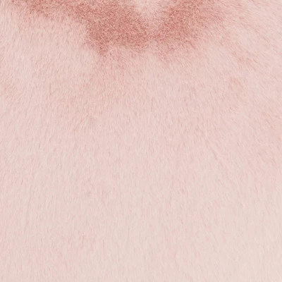 Rabbit Faux Fur Heart Throw Pillow Blush - Mina Victory 5 Rabbit Faux Fur Heart Throw Pillow Blush - Mina Victory - Image 5