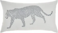 Mina Victory Outdoor Raised Print Leopard Lumbar Throw Pillow -Mina Comfort Outlet Store GUEST a38978a4 9720 4d74 96c8 2b7110c64dbf