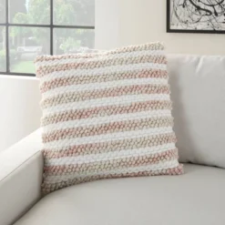 20"x20" Oversize Life Styles Ombre Woven Striped Square Throw Pillow - Mina Victory -Mina Comfort Outlet Store GUEST a59cc215 48a3 4eaa 8af9 0bf90a545933