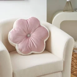 17" Sofia Flower Throw Pillow - Mina Victory -Mina Comfort Outlet Store GUEST a648d129 8fa0 4a46 bcc8 f0e2e26101db