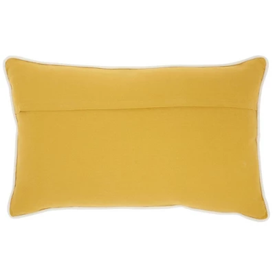 12"x20" Oversize Life Styles Hand Stitched Striped Lumbar Throw Pillow - Mina Victory 1 12"x20" Oversize Life Styles Hand Stitched Striped Lumbar Throw Pillow - Mina Victory