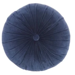 16" Ruched Velvet Round Throw Pillow - Mina Victory -Mina Comfort Outlet Store GUEST a70f98a4 d7b9 4d29 ae08 f142a0d832e8