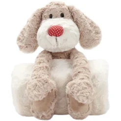 Mina Victory Plush Lines Stuffed Animal Plush With Blanket 7" X 17" Indoor Stuffed Animal -Mina Comfort Outlet Store GUEST aa3a5d71 9290 457a 941e e34e5c05087b