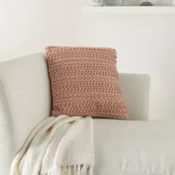 18"x18" Life Styles Woven Striped Square Throw Pillow - Mina Victory -Mina Comfort Outlet Store GUEST ab8d6d30 c18b 4935 9da2 fe06d0469bf5