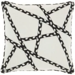 18"x18" Woven Braided Geometric Outdoors Square Throw Pillow - Mina Victory -Mina Comfort Outlet Store GUEST acb878fd 92dd 4e2b ac84 157a39512761