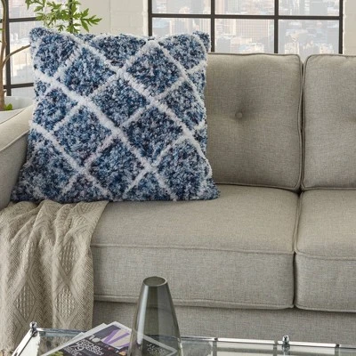 24"x24" Life Styles Sprinkle Dye Lattice Throw Pillow - Mina Victory 3 24"x24" Life Styles Sprinkle Dye Lattice Throw Pillow - Mina Victory - Image 3