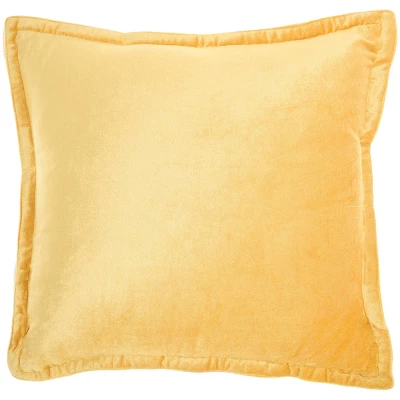 20"x20" Oversize Sofia Solid Velvet Flange Square Throw Pillow - Mina Victory 9 20"x20" Oversize Sofia Solid Velvet Flange Square Throw Pillow - Mina Victory - Image 9