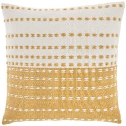 18"x18" Woven And Stitched Square Throw Pillow - Mina Victory -Mina Comfort Outlet Store GUEST b411c492 748a 4511 a697 9a12e5d7174f