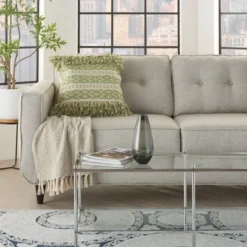 20"x20" Oversize Life Styles Criss Cross Stitched Square Throw Pillow - Mina Victory 10 20"x20" Oversize Life Styles Criss Cross Stitched Square Throw Pillow - Mina Victory -Mina Comfort Outlet Store GUEST b9322b2f a61e 45a3 9e1e 310954f74525