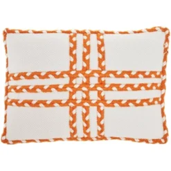 14"x20" Oversize Criss Cross Braids Lumbar Throw Pillow - Mina Victory -Mina Comfort Outlet Store GUEST ba69f3b9 0188 436c b2c3 286d9083162b