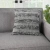 18"x18" Woven Striped And Dots Square Throw Pillow - Mina Victory