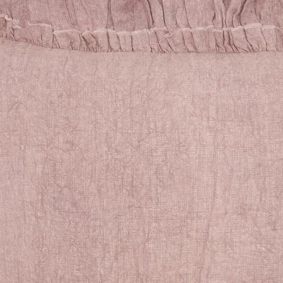 Mina Victory Life Styles Linen Frilled Border Throw Pillow 2 Mina Victory Life Styles Linen Frilled Border Throw Pillow - Image 2