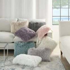 Yarn Shimmer Shag Throw Pillow - Mina Victory -Mina Comfort Outlet Store GUEST c2a7e079 78a4 4460 a7e7 6922881d50c4
