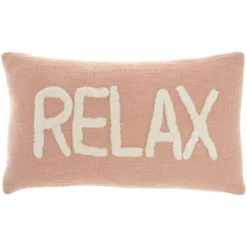 12"x21" Oversize Life Styles 'Relax' Tufted Lumbar Throw Pillow - Mina Victory -Mina Comfort Outlet Store GUEST c3102852 eeb6 498e 8a99 10cab964efe7