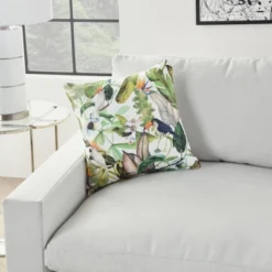18"x18" Reversible Indoor/Outdoor Jungle And Cubes Pattern Square Throw Pillow - Mina Victory 7 18"x18" Reversible Indoor/Outdoor Jungle And Cubes Pattern Square Throw Pillow - Mina Victory -Mina Comfort Outlet Store GUEST ca19eab2 c2cb 4721 83d9 542b6f45645f