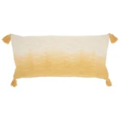 14"x30" Life Styles Ombre Lumbar Throw Pillow With Tassels - Mina Victory -Mina Comfort Outlet Store GUEST cb11c4c6 8d9e 4834 991f cd18ef1e4805