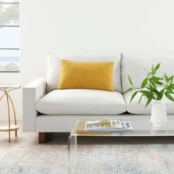 Life Styles Solid Woven Cotton Throw Pillow - Mina Victory -Mina Comfort Outlet Store GUEST cba2d788 5f0d 428f 9d59 4ac8e55e2c11