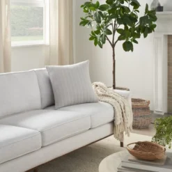 Mina Victory Life Styles Verticle Stripes 18" X 18" Indoor Pillow Cover -Mina Comfort Outlet Store GUEST ce807612 5b98 43bc aa3e 1d8784685597