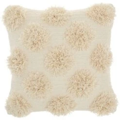 18"x18" Life Styles Tufted Pom Poms Square Throw Pillow - Mina Victory -Mina Comfort Outlet Store GUEST d441a54d 5985 4e70 badc e0770d5566d5