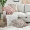 Sofia Faux Fur Sequins Throw Pillow - Mina Victory