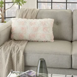 Oversized Chiffon Roses Faux Fur Throw Pillow Ivory - Mina Victory 9 Oversized Chiffon Roses Faux Fur Throw Pillow Ivory - Mina Victory -Mina Comfort Outlet Store GUEST d72f788a 31d8 4794 803b c7fd73e8be8d