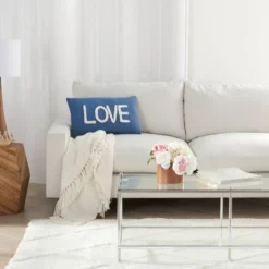 12"x21" Oversize Life Styles 'Love' Tufted Lumbar Throw Pillow - Mina Victory -Mina Comfort Outlet Store GUEST df45cf0e 25c0 4626 9d54 0944b2e4bfd9
