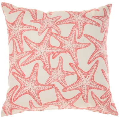 18"x18" Reversible Indoor/Outdoor Starfish And Wave Square Throw Pillow - Mina Victory 7 18"x18" Reversible Indoor/Outdoor Starfish And Wave Square Throw Pillow - Mina Victory - Image 7