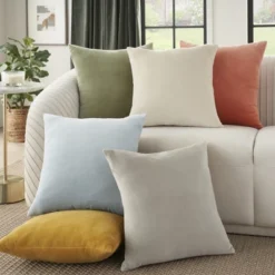 Mina Victory Sofia Solid Velvet Reversible Indoor Throw Pillow -Mina Comfort Outlet Store GUEST e8b3c06c f07c 4ab6 bf48 3d476a604798