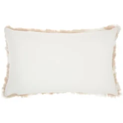 Faux Fur Angora Rabbit Throw Pillow - Mina Victory -Mina Comfort Outlet Store GUEST e8f40a2b 7c98 4af5 b996 39738426146d