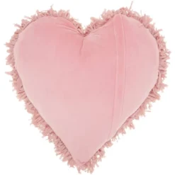 Shag Frame Heart Throw Pillow Pink - Mina Victory -Mina Comfort Outlet Store GUEST ec6a7e29 14b6 4aa9 b289 b3d78a868ce9