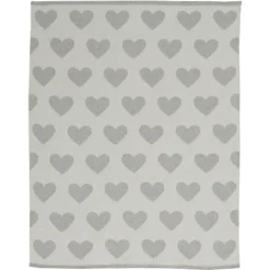 Mina Victory Plush Lines Metallic Hearts 30" X 40" Indoor Throw Blanket -Mina Comfort Outlet Store GUEST ecb47bde 574c 476e 988d 44fa642f4a35