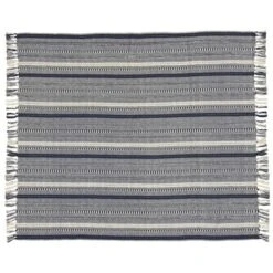 Mina Victory Life Styles Stonewash Braided 50"x60" Indoor Throw Blanket -Mina Comfort Outlet Store GUEST edad499d 278e 478e 9bbd 203493b8aa05