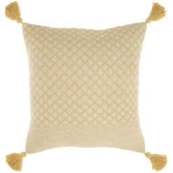 18"x18" Life Styles Lattice With Tassels Square Throw Pillow - Mina Victory 15 18"x18" Life Styles Lattice With Tassels Square Throw Pillow - Mina Victory -Mina Comfort Outlet Store GUEST f37339fc 54d7 4ae9 8b17 b8ac66100bdd