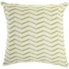 18"x18" Reversible Indoor/Outdoor Banana Leaf And Chevron Print Square Throw Pillow - Mina Victory