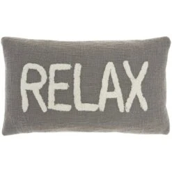 12"x21" Oversize Life Styles 'Relax' Tufted Lumbar Throw Pillow - Mina Victory -Mina Comfort Outlet Store GUEST fc5aaf09 10a7 4e8a a933 2dd9f040ca9b