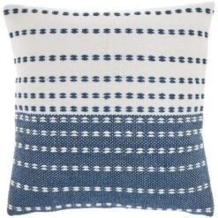 18"x18" Woven And Stitched Square Throw Pillow - Mina Victory -Mina Comfort Outlet Store GUEST fc847cdc 525c 4a0a 80d4 b8fab9b59b4e